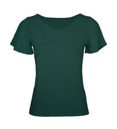 Organic t-shirt Vinge smaragd (green) via Frija Omina