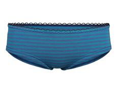 Bio hipster panties, teal/ indico stripes (blue) via Frija Omina