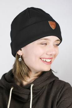 Sustainable beanie hat Basel, black via Frija Omina