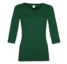 Organic quarter sleeve shirt Winda smaragd (green) via Frija Omina