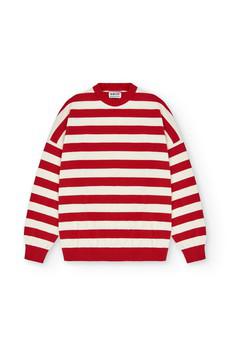 Red stripes sweater via NWHR