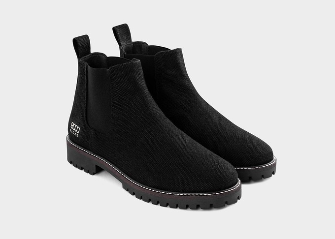 The Crossover Hemp Chelsea for Men in Black from 8000kicks