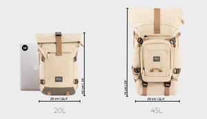 Nomad Backpack in Beige and Green from 8000kicks