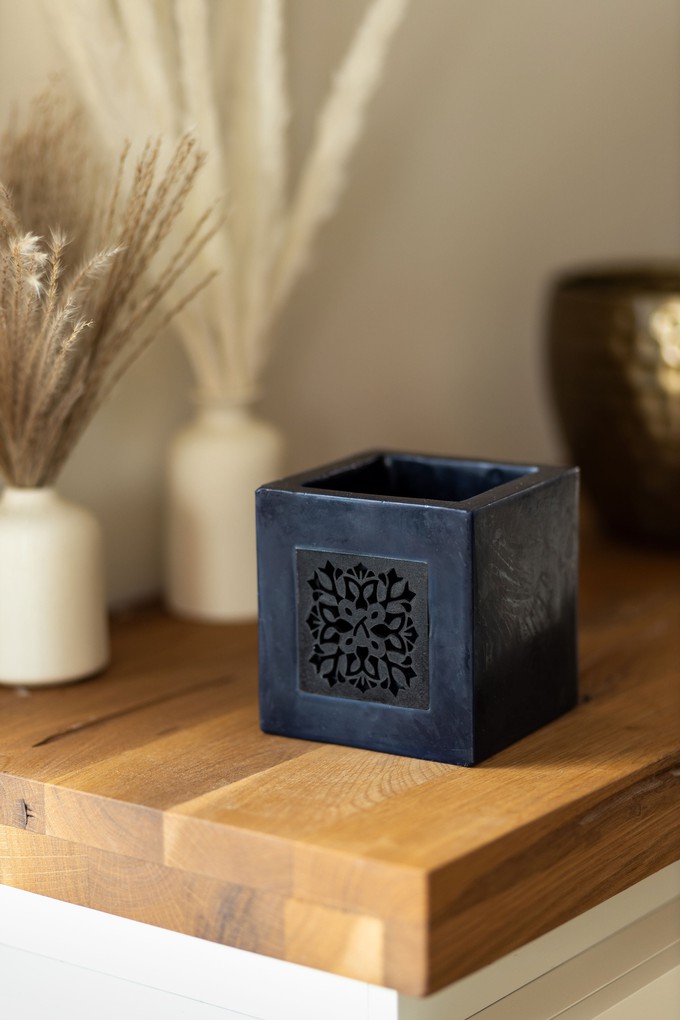 Small Wax Lantern with Wooden Window from Abury