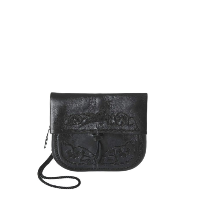 Embroidered Mini Leather Berber Bag from Abury