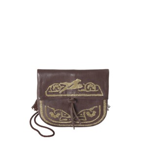 Embroidered Mini Leather Berber Bag from Abury