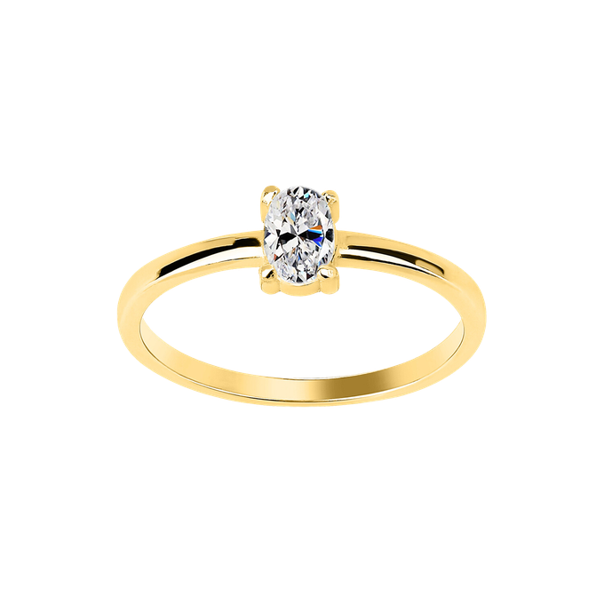 It's a Stone Thing | Ring | Gold Zirconia from AdornPay