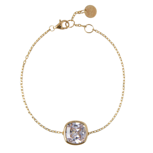 Pretty Cushion | Bracelet | Gold Zirconia from AdornPay