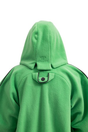 Plush Poison Green Slip-in Hood - deadstock from AFKA