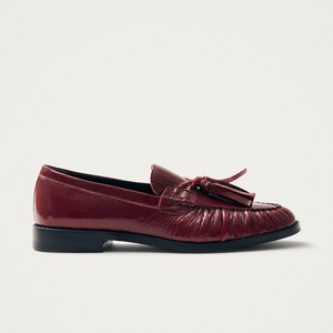 Marietta Onix Burgundy Leather Loafers from Alohas