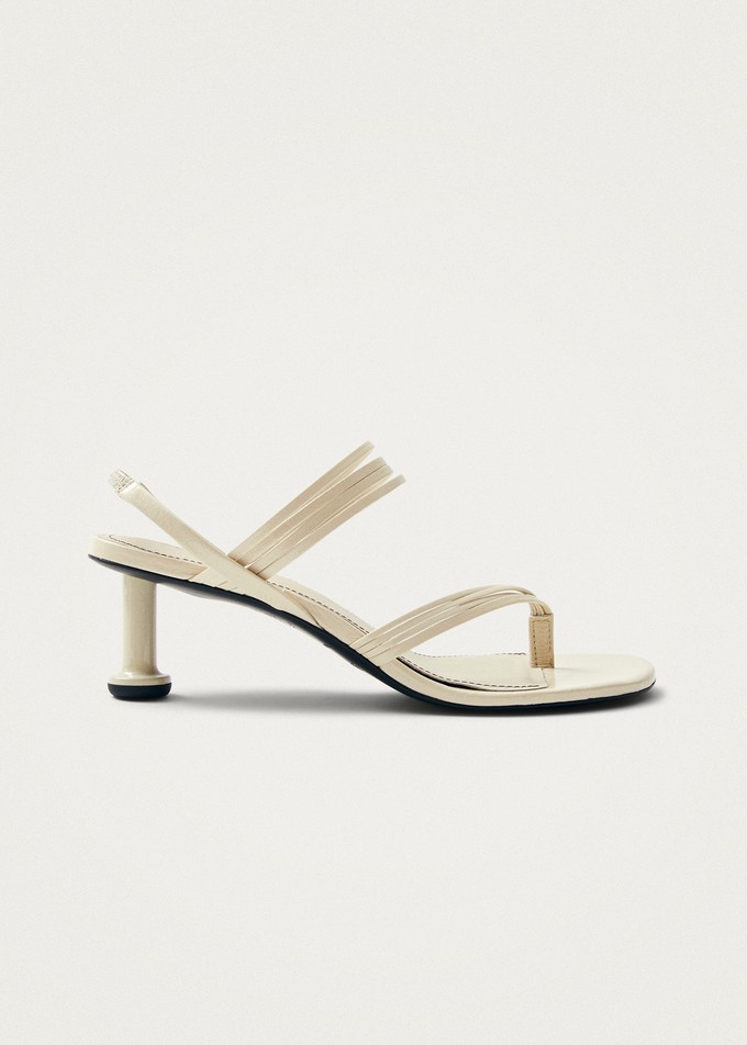 Salsa Cream Leather Sandals from Alohas