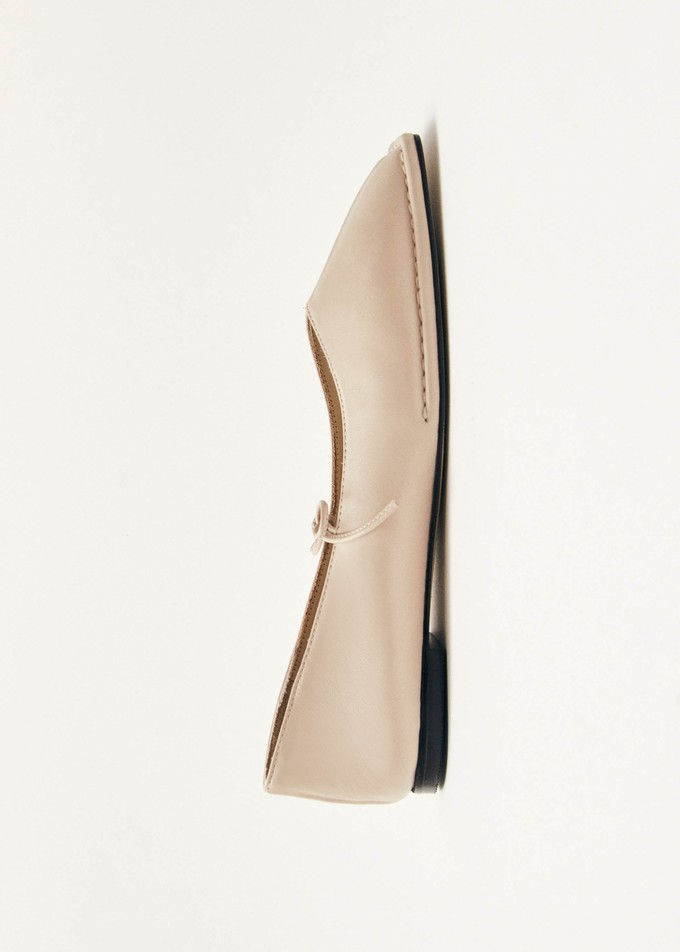 Sway Cream Leather Ballet Flats from Alohas