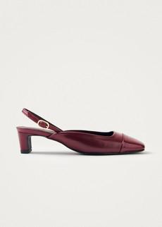 Lindy Bliss Burgundy Leather Pumps via Alohas