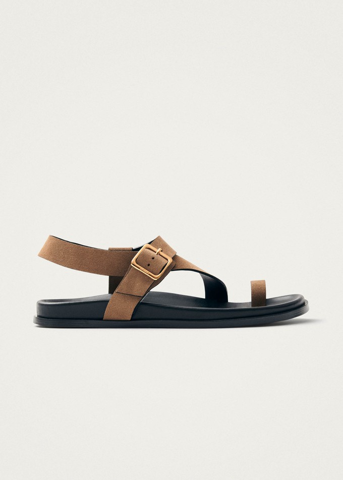 Siren Suede Tan Leather Sandals from Alohas