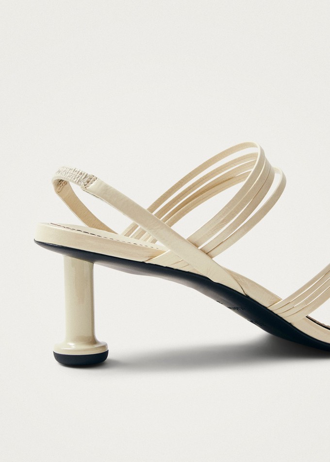 Salsa Cream Leather Sandals from Alohas