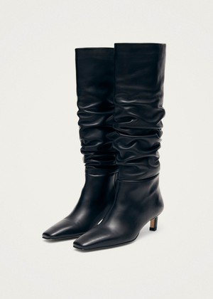 Kalila Black Leather Boots from Alohas