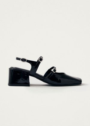 Withnee Onix Black Leather Pumps from Alohas