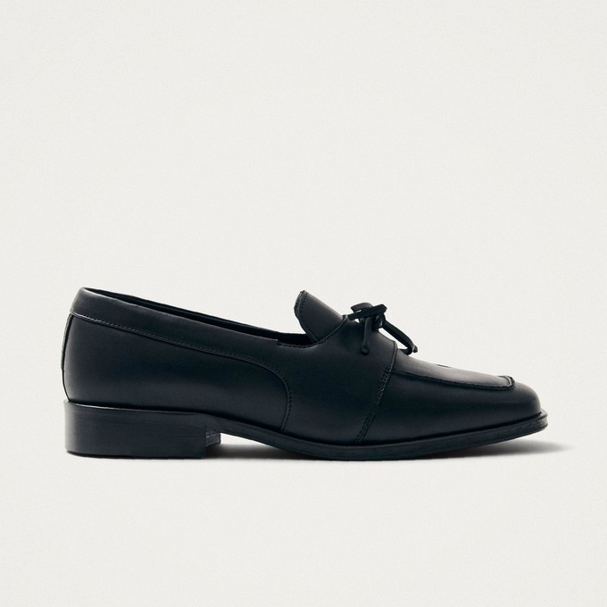 Amour Black Leather Loafers from Alohas