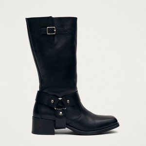 Rocky Black Leather Boots from Alohas