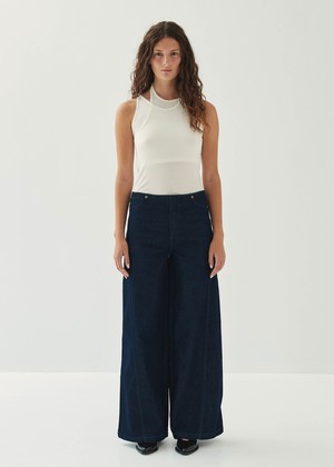 Magda Indigo Denim Trousers from Alohas