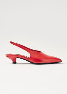 Eros Red Leather Pumps via Alohas