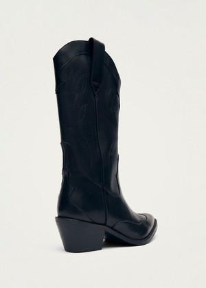 Liberty Black Leather Boots from Alohas