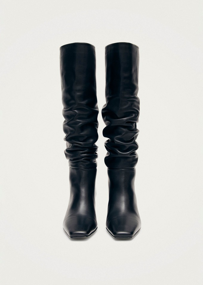 Kalila Black Leather Boots from Alohas