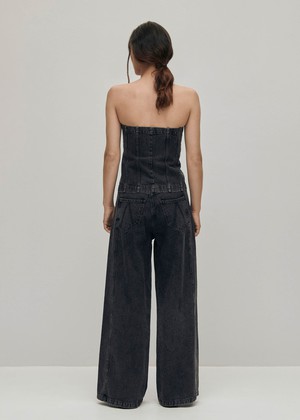 Troyes Black Denim Tank from Alohas