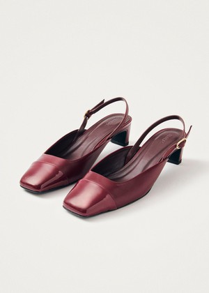 Lindy Bliss Burgundy Leather Pumps from Alohas