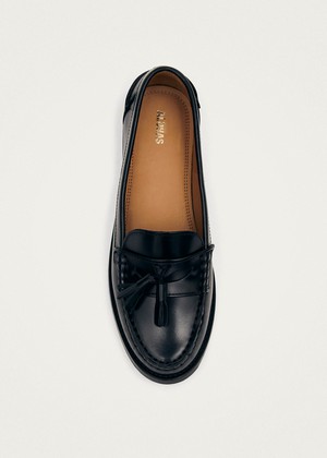 Terrane Black Leather Loafers from Alohas