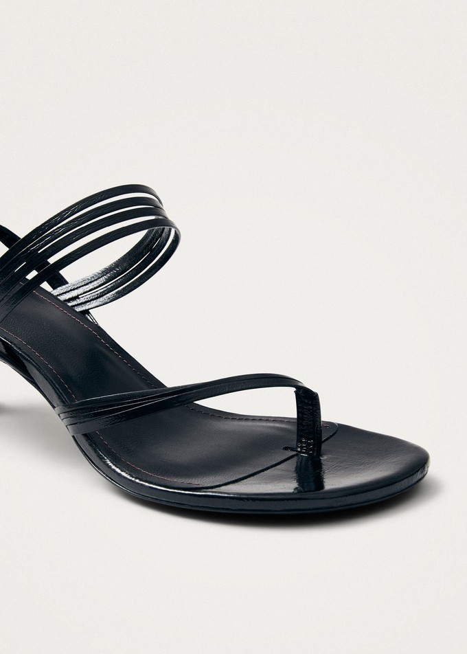 Salsa Black Leather Sandals from Alohas