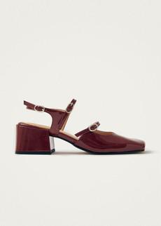 Withnee Onix Burgundy Leather Pumps via Alohas