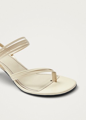 Salsa Cream Leather Sandals from Alohas