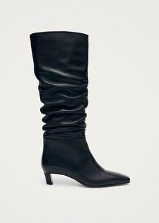 Kalila Black Leather Boots via Alohas