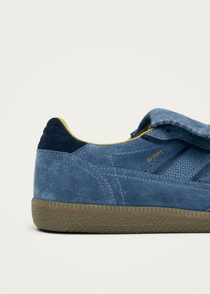 Tb.490 Club Suede Blue Leather Sneakers from Alohas