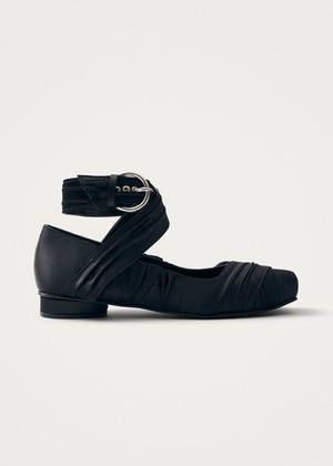 Volant Silky Black Ballet Flats from Alohas