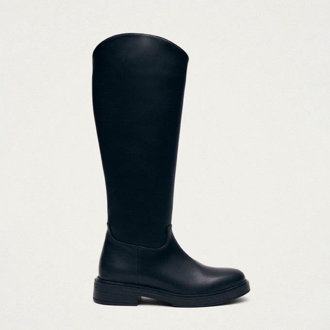 Carson Black Vegan Leather Boots from Alohas