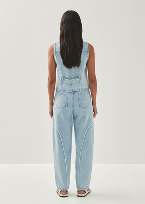 Manuela Light Blue Denim Vest from Alohas