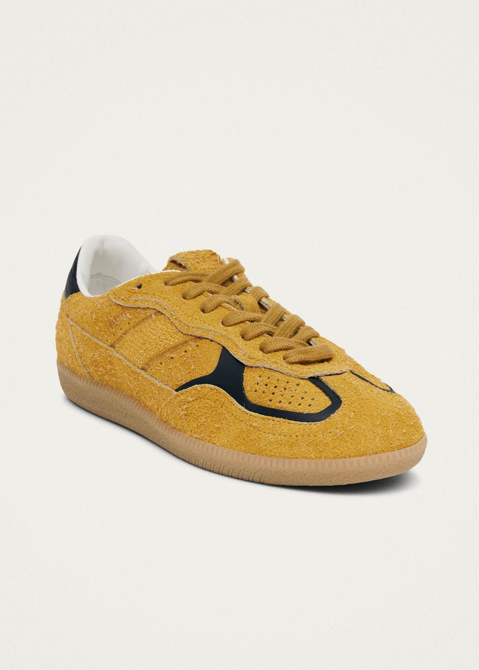 Tb.490 Rife Suede Fuzzy Yellow Leather Sneakers from Alohas