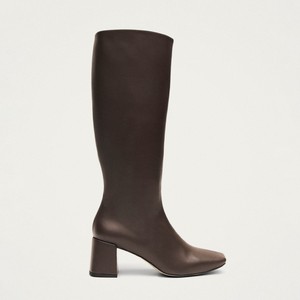 Chalk Umber Brown Vegan Leather Boots from Alohas