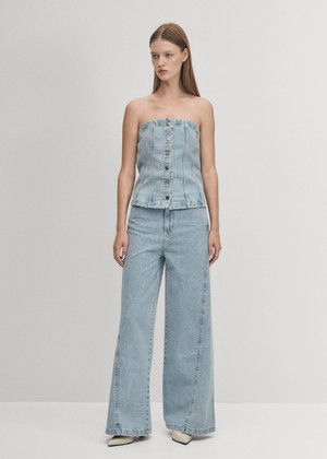 Magda Blue Denim Pants from Alohas