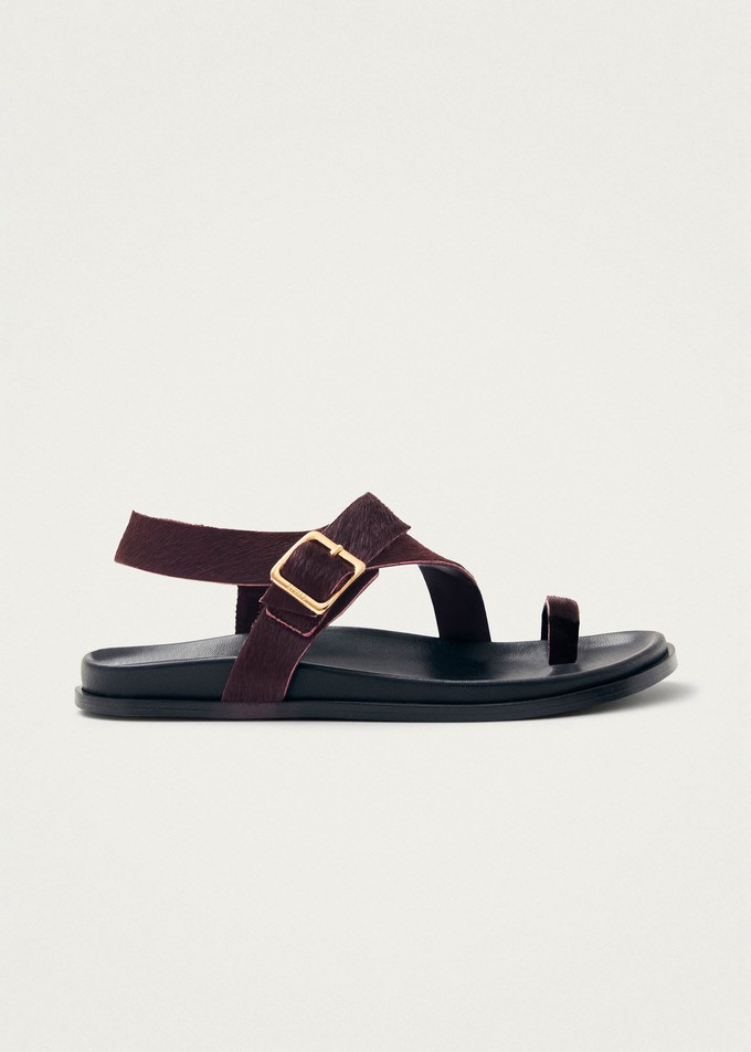 Siren Soft Burgundy Leather Sandals from Alohas