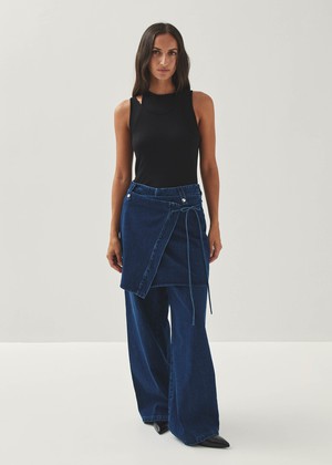 Liliana Blue Denim Trousers from Alohas