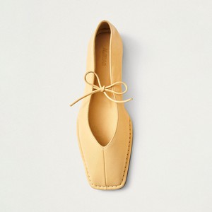 Sway Vanilla Leather Ballet Flats from Alohas