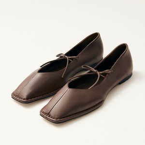 Sway Chestnut Brown Leather Ballet Flats from Alohas