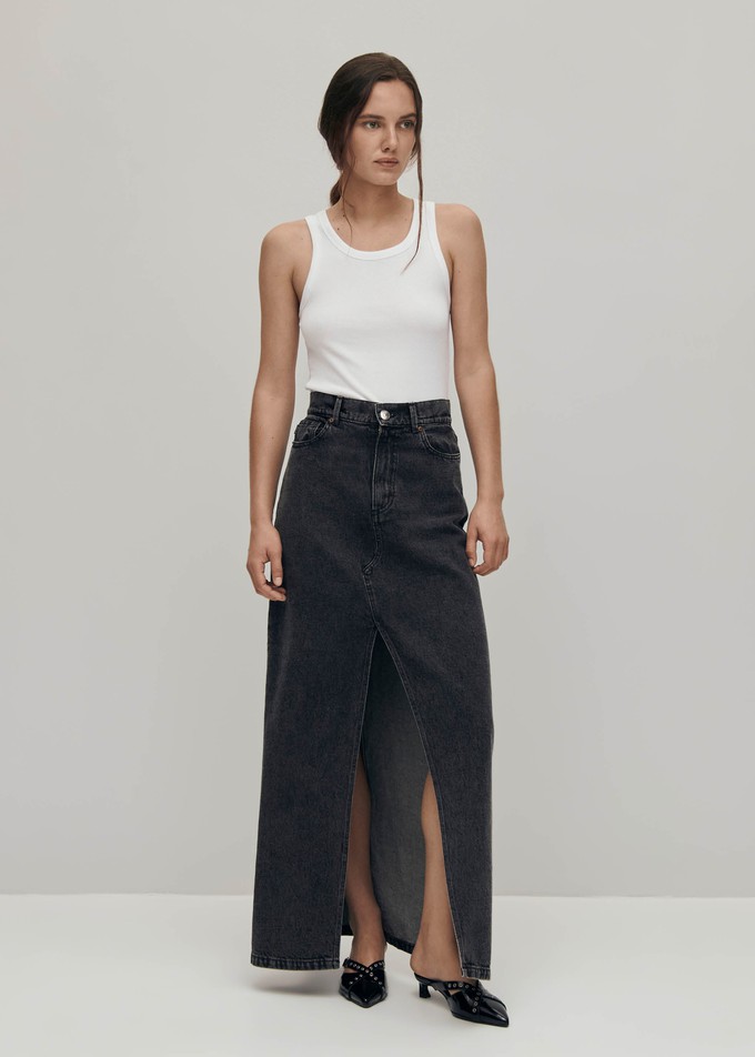 Mariana Black Denim Skirt from Alohas