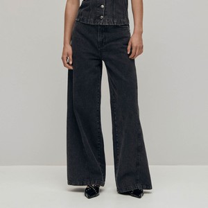 Magda Black Denim Pants from Alohas