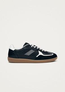 Tb.490 Rife Grain Black & White Leather Sneakers via Alohas