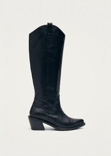 Mount Black Leather Boots via Alohas