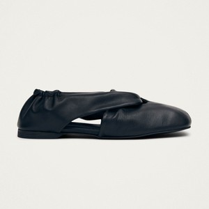 Alaula Black Leather Ballet Flats from Alohas